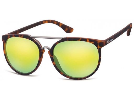 Okulary unisex przeciwsłoneczne aviator panterka