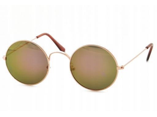 Okulary lenonki lustra przeciwsłoneczne unisex