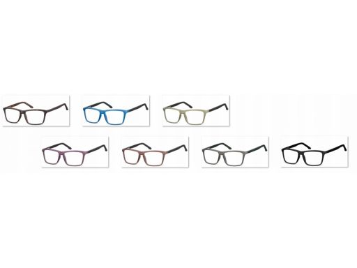 Zerówki okulary oprawki damskie męskie blue black
