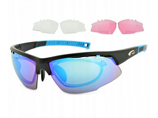 Okulary sportowe korekcyjne wymienne szkła e863-1r