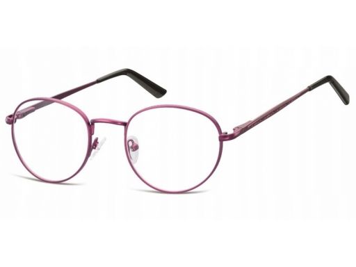 Lenonki zerówki oprawki okulary korekcyjne fiolet