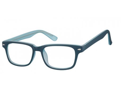 Oprawki zerówki okulary damskie męskie niebieskie
