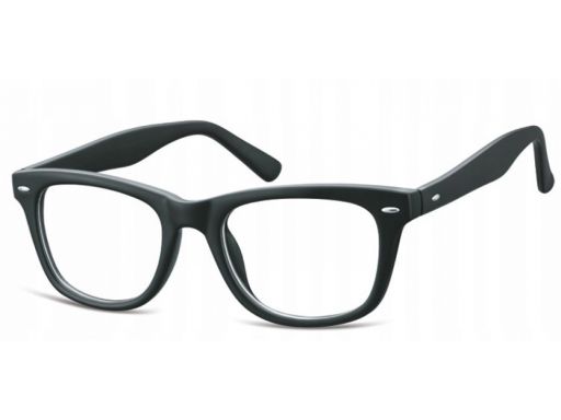 Zerówki okulary oprawki damskie męskie czarne nerd
