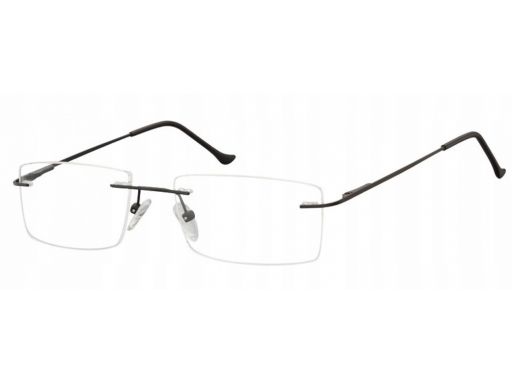 Bezramkowe okulary oprawki damskie męskie czarne