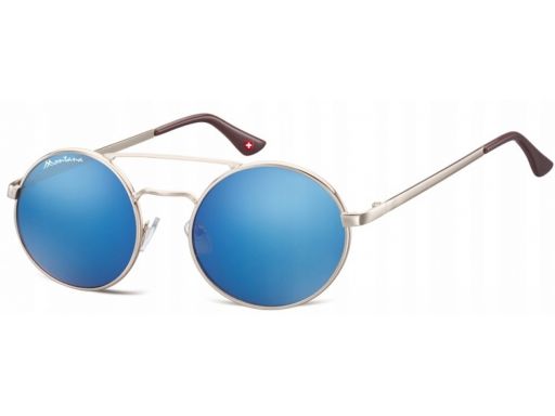 Lenonki męskie damskie lustrzanki okulary niebiesk