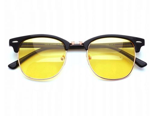 Okulary rozjaśniające dla kierowców półramki żółte