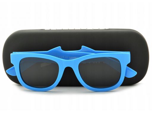 Dziecięce okulary polaryzacyjne nerdy rekin blue