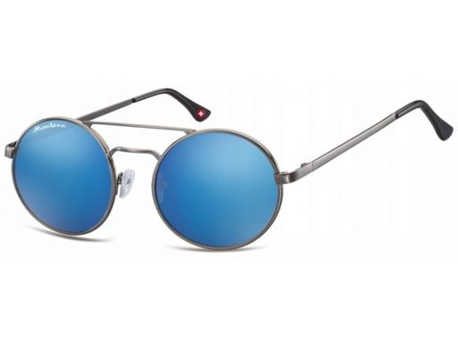 Lenonki męskie damskie lustrzanki okulary niebiesk