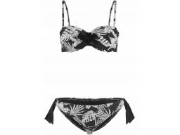 B.p.c bikini czarno- białe w kwiaty *42 (80c)