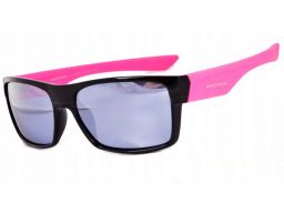 Okulary nerdy polaryzacyjne różowe lustrzanki