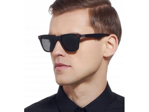 Męskie okulary przeciwsłoneczne polaryzacyjne nerd