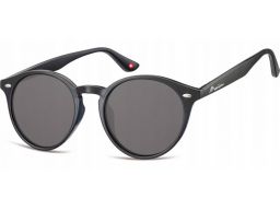 Okrągłe okulary lenonki czarne przeciwsłoneczne