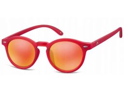 Lenonki okulary damskie męskie montana czerwone