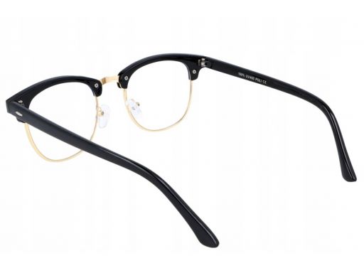 Półramki okulary z antyrefleksem zerówki unisex