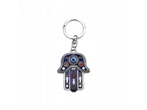 Piękny brelok oko proroka kolorowa hamsa evil eye