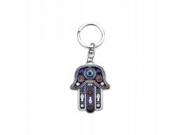 Piękny brelok oko proroka kolorowa hamsa evil eye