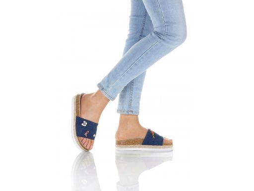 B.p.c rainbow klapki jeans 37