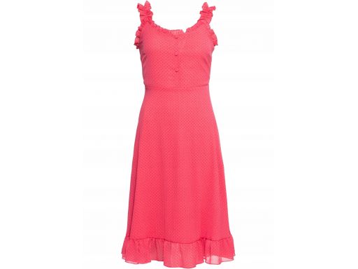 B.p.c sukienka różowa w kropki midi r.44
