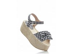 B.p.c rainbow espadryle na wysokim koturnie 40