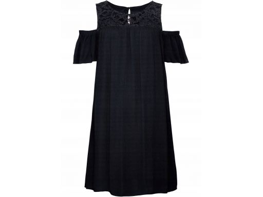 B.p.c czarna sukienka z koronką 36.