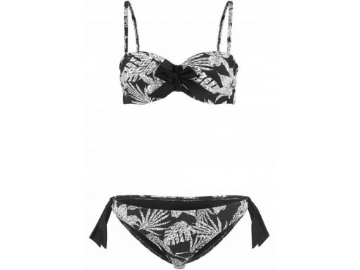 B.p.c bikini czarno- białe w kwiaty *42 (80c)