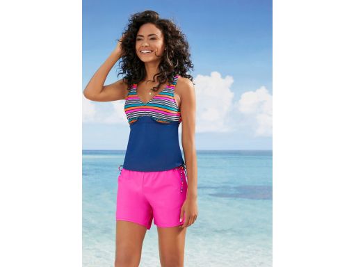 B.p.c tankini tylko top granatowy w pasy *48