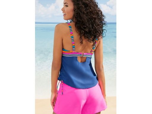 B.p.c tankini tylko top granatowy w pasy *48