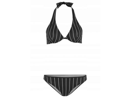 B.p.c bikini czarne w paski z ochroną uv *40 (80d)