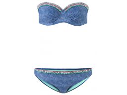 B.p.c bikini jeansowe kolorowe zdobienie *42 (80d)