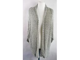 New look narzutka swetrowa biało-czarna r.l
