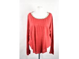 Billabong bluzka lniana czerwona r.l