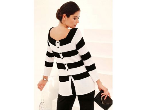 B.p.c sweter z wiskozy w paski 56/58.