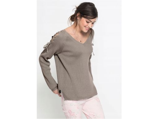 B.p.c damski sweter z wycięciami: r. 40/42