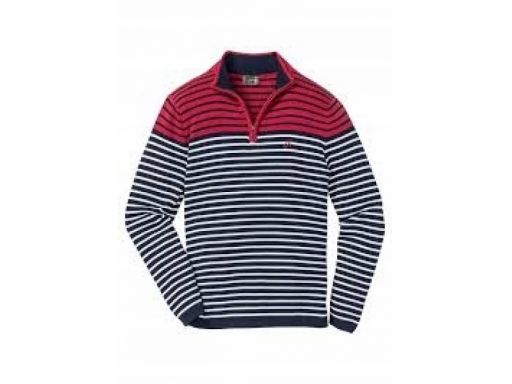 *b.p.c sweter męski w paski z półgolfem xxl.