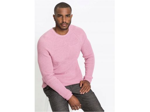 *b.p.c męski sweter różowy 4xl.