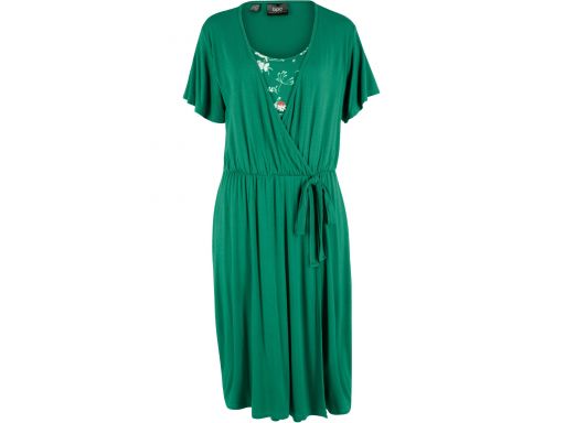 B.p.c sukienka kopertowa 2w1 zielona *48/50