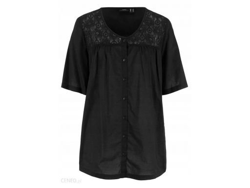 B.p.c czarna bluzka koszulowa: r. 46
