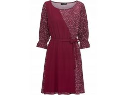 B.p.c sukienka bordowa w kwiaty r.52