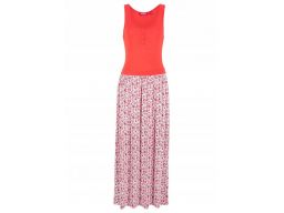 B.p.c dżersejowa sukienka maxi w kwiaty *40/42