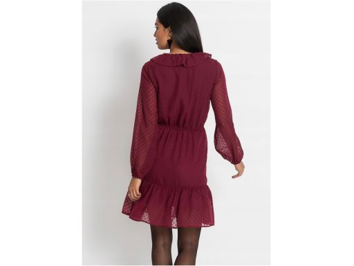 *b.p.c czarna sukienka z falbankami r.36