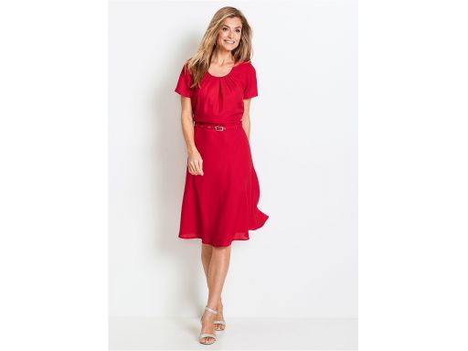 *b.p.c sukienka czerwona elegancka 44.