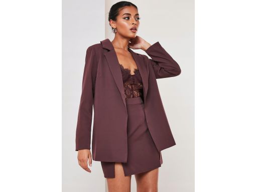 *missguided żakiet boyfriend purple 36