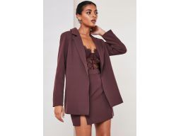 *missguided żakiet boyfriend purple 36