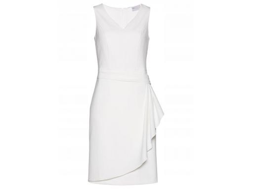 B.p.c sukienka biała z falbaną r.44