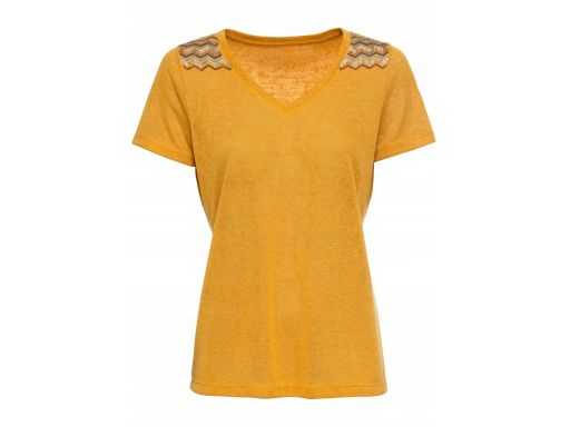 B.p.c t-shirt z cekinami żółty r.32/34