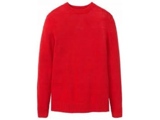 *b.p.c sweter męski czerwony bawełniany 4xl.