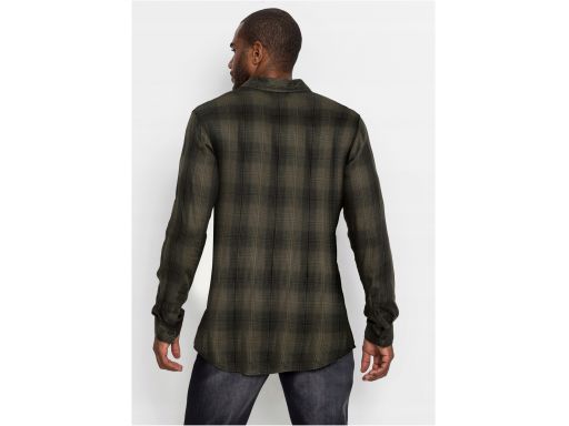 B.p.c męska koszula w kratę khaki r.49/50