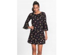 *b.p.c sukienka czarna w kwiatki r.38