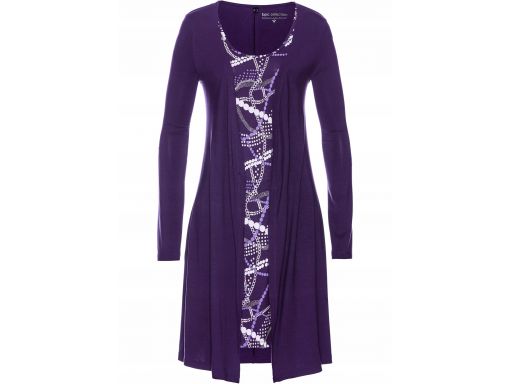 *b.p.c fioletowa sukienka we wzory 48/50.