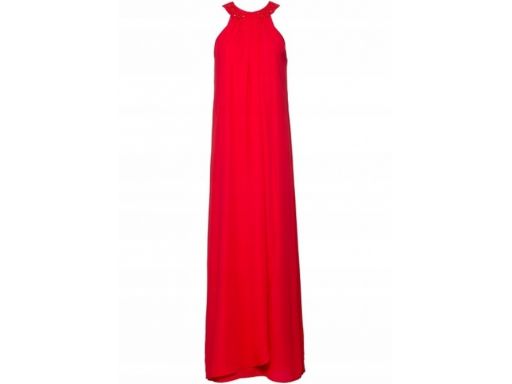 B.p.c czerwona sukienka z koralikami 38.